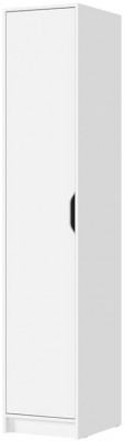 РУНА ШК 01 Шкаф 400 Фасад БЕЛЫЙ/Корпус БЕЛЫЙ