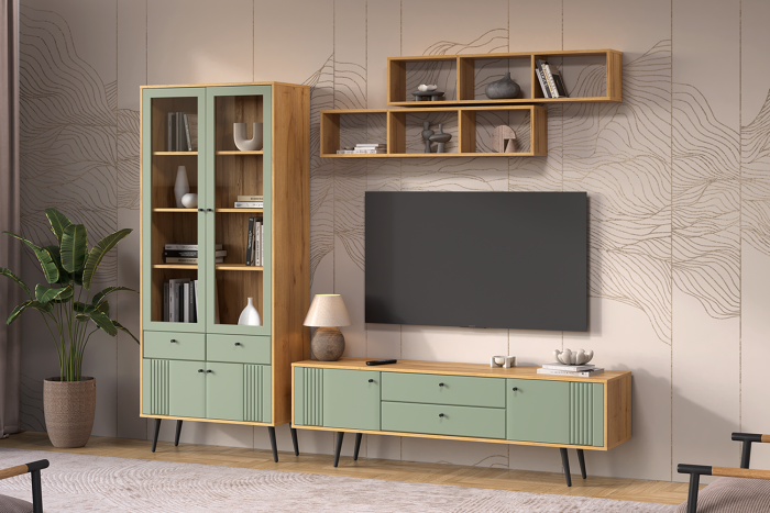 Гостиная "Вега Саксония" (комплект 10) МП