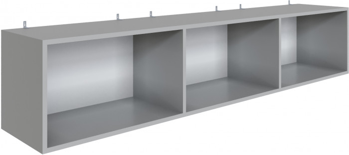 Полка навесная Мадрид ПН-3 (1,8) камень серый
