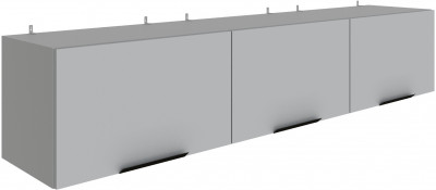 Полка навесная Мадрид ПН-3 (1,8) камень серый
