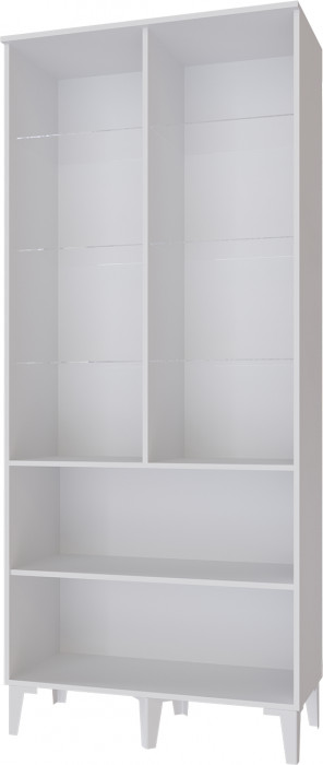 Толедо Шкаф-витрина ТШ-3 белый