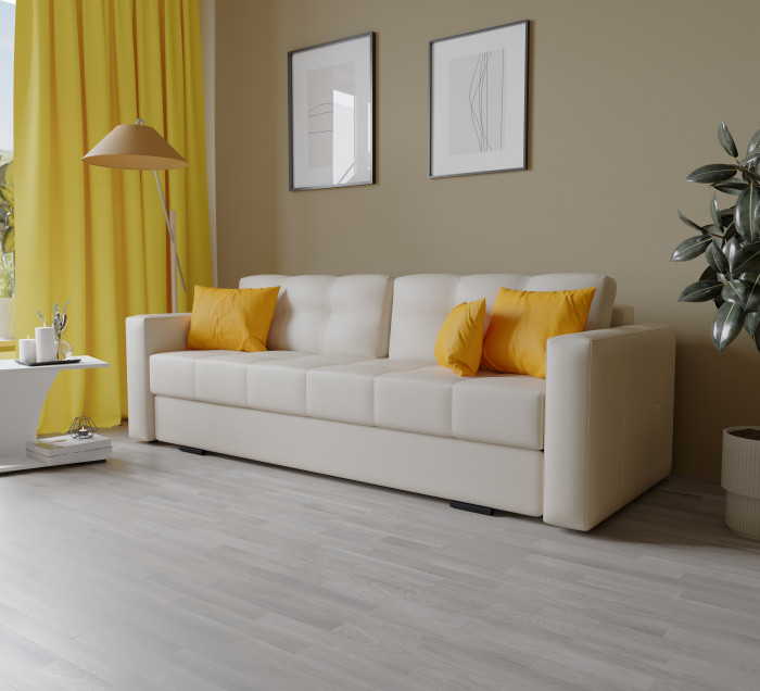 Диван раскладной Брэй экокожа бежевый