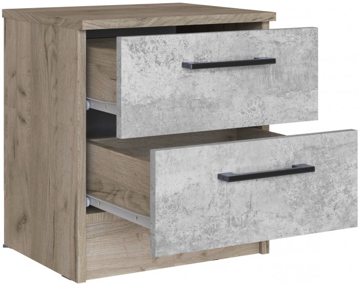 Спальня Вегас, композиция 5, Дуб крафт серый/Цемент