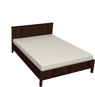 Кровать с ортопедическим основанием (дерево) Sherlock 42 160х200, орех
