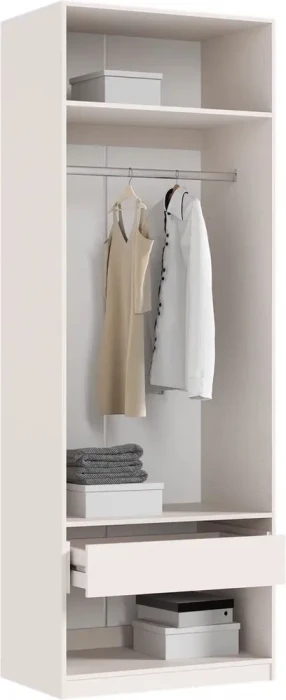 Гардеробная Ларго, вариант №1 (с фасадами), Кашемир