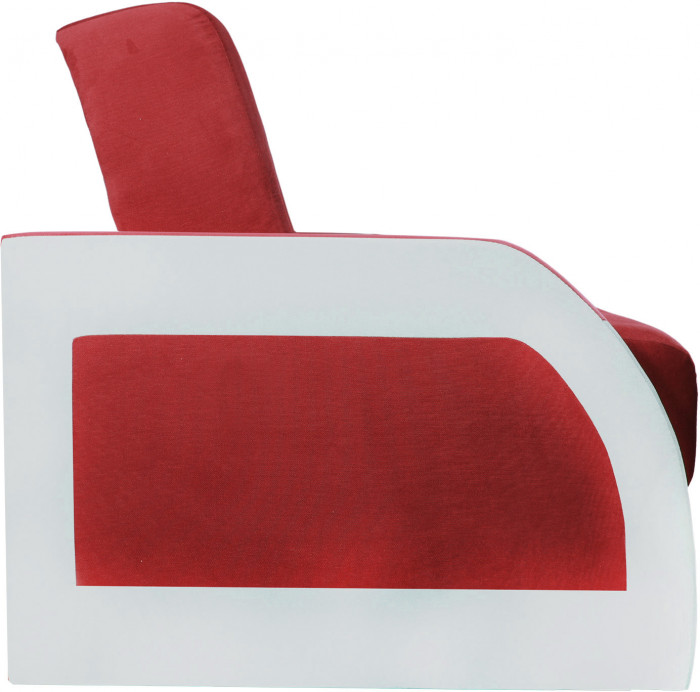 Диван-книжка Феникс, 140х190, велюр красный