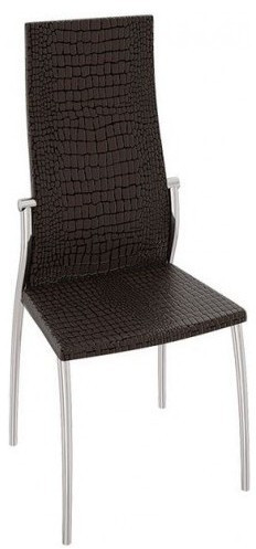 Комфорт-М Стул СМ-СРП-048 Гранд (Каркас Хром, Белый Аллигатор к/з 218 (белый))