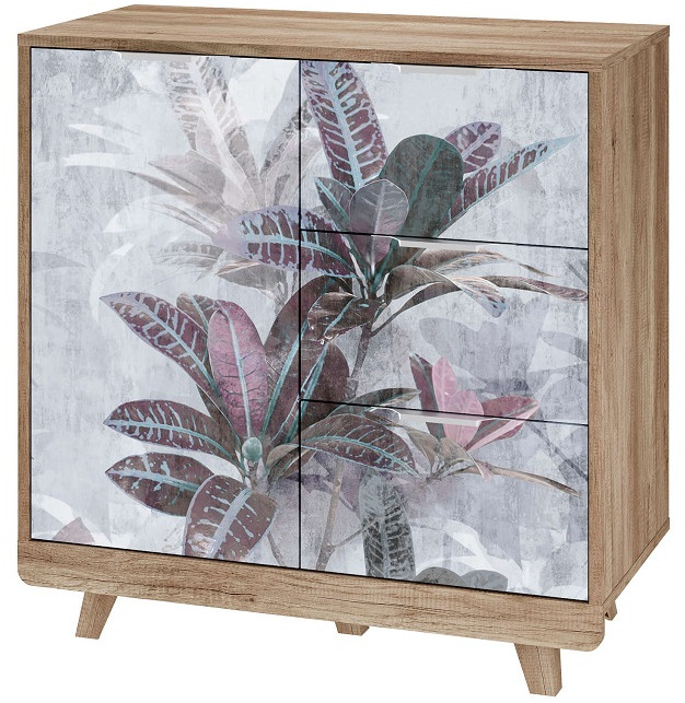 Комод "Мегаполис" КМ-12 Дуб каньон/фотопечать "Бали"