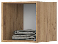 Хелен АН 01 Антресоль 400 (400х400х460) белый/дуб крафт золото