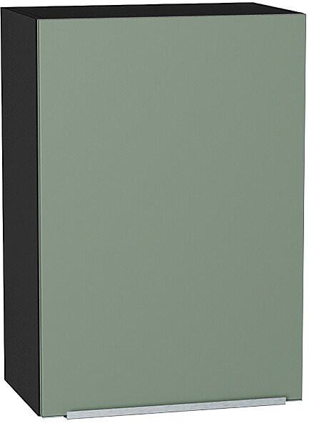 Кухонный гарнитур Фьюжн-05, МДФ, 110 см, Графит/Мятный шелк/Белый шелк (Черный детройт)