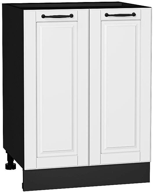 Кухонный гарнитур Дублин-01, МДФ, 190 см, Графит/Особый Белый (Мрамор черный)