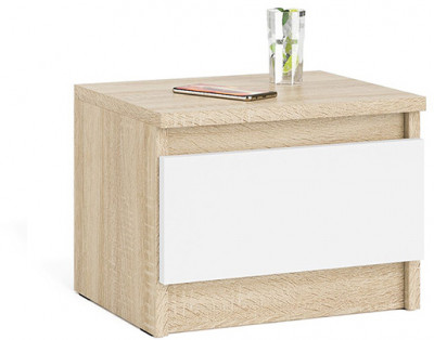 Мори Тумба прикроватная ТПМ400.1, дуб сонома/белый