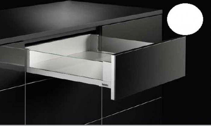 Выдвижной ящик со стеклянными стенками Titus Tekform slimline DW70 500 мм, стекло, белый арт. 655-7U50-152-00, 655-7U50-152-00