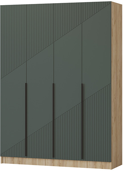 Шкаф Авис 1,6, Крафт золотой/Грин