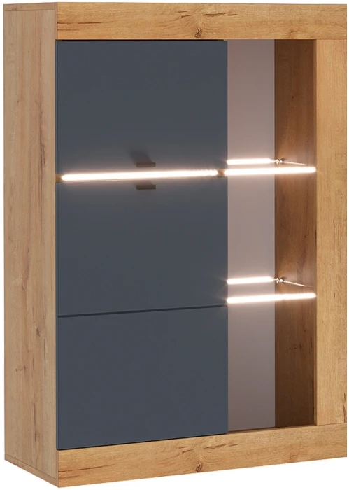 Прага Модульная Гостиная, вариант №1, Дуб Вотан/Графит