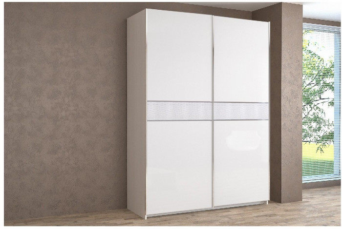 Шкаф-купе Иннэс-5 1600 Ф3/Ф3, Бодега белая