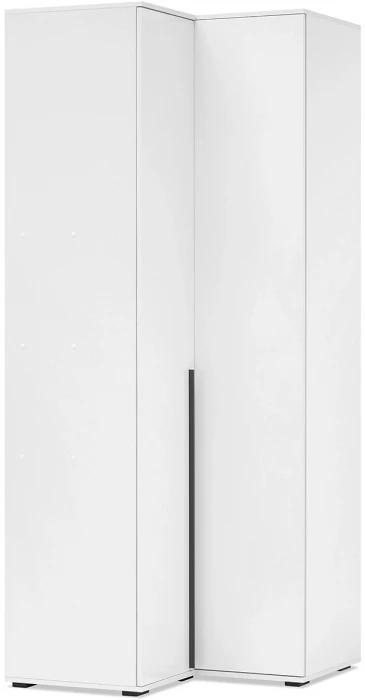 Норд Шкафы угловая композиция, Белый/белый глянец