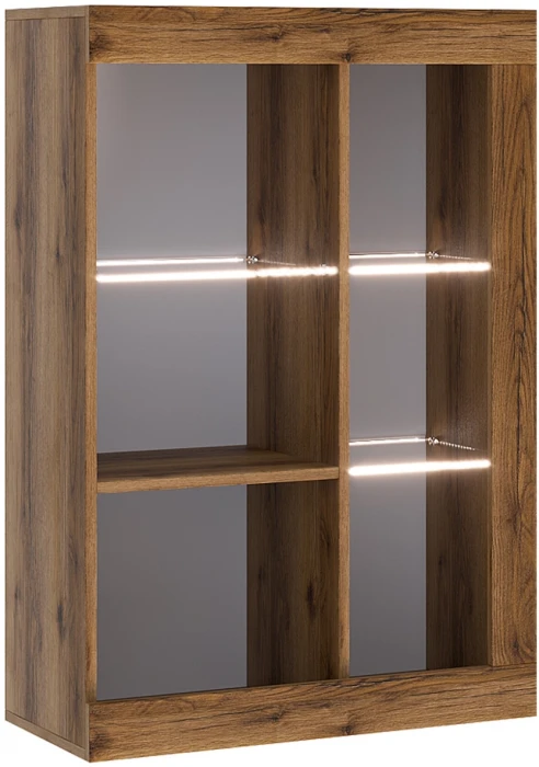 Прага Модульная Гостиная, вариант №1, Дуб Делано/Белый глянец