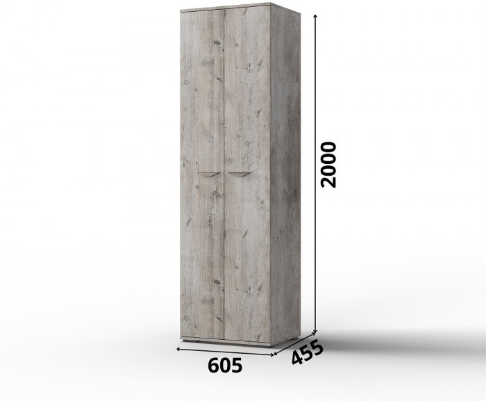 Шкаф для одежды "Элана" - Сосна шале
