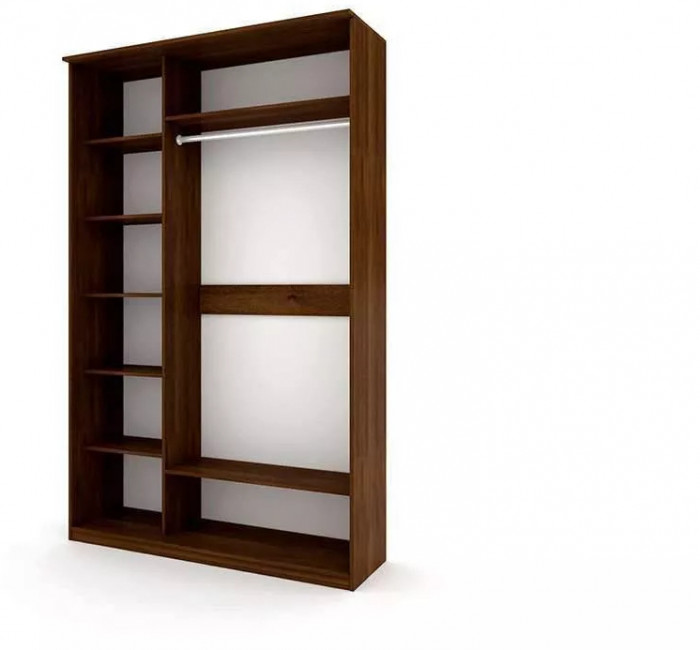 Шкаф купе Модерн 1490х600 2-х дверный 2-х секционный глухой венге/ясень