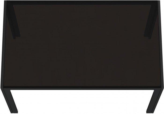 Обеденный стол Мебель--24 DT-1481, цвет чёрный, ШхГхВ 120х70х75 см., столешница закалённое стекло 6 мм., максимальная нагрузка 80 кг.