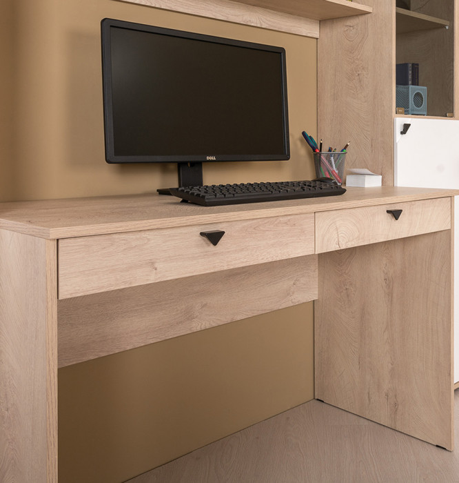 КР100 Бостон № 38, цвет дуб эндгрейн элегантный/фасады МДФ милк рикамо софт, 13.155+12.69+09.132+13.155, ШхГхВ 192,4х57,2х194,4 см.