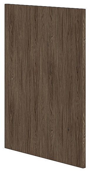 Кухонный гарнитур угловой Флэт-02, МДФ, 170×240 см, Белый/Коричневый дуб (Мрамор альпийский)
