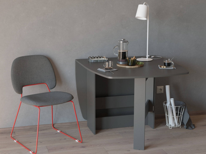 Стол-книжка раскладной 1-65М1граф, графит