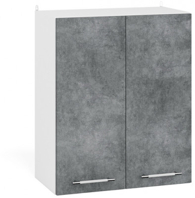 Кухня Мебель--24 ШВ600 Шкаф 60 см., корпус белый/фасад МДФ бетон лофт графит