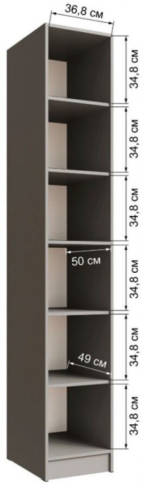 Шкаф Мадрид 400 кашемир