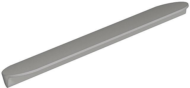 Ручка планка АП-421 сгреи, 3.2×14.9×1.5 см