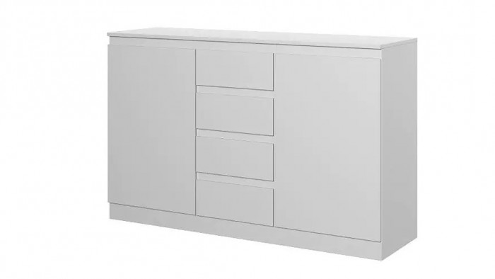 Комод MALM IKEA Т-4 Stern Белый снег 8685 BS 140*43*90 см, Белый   Фиеста