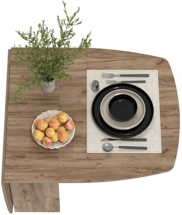 Стол-книжка раскладной 1-65М1дкт, дуб крафт табачный