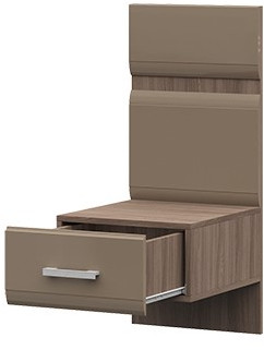 Вегас Тумба с надстройкой 400*900*460 шимо темн/кофе с молоком