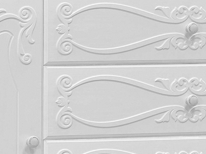 Детская Италия-1 мягкая спинка белое дерево