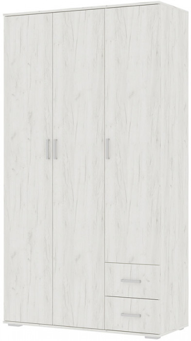 НЕЛЬСОН ШК 01 (СОЛО-1) Шкаф (1.200х2,200х0,500) дуб крафт белый/дуб крафт белый