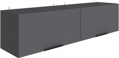 Полка навесная Мадрид ПН-4 (1,5) графит серый