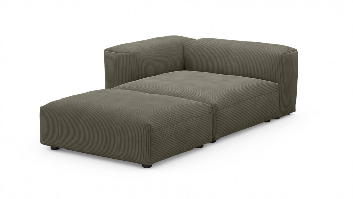 Оттоманка Фиджи Cilium Brown 137*221*62 см, Коричневый Вельвет Нераскладной Фиеста