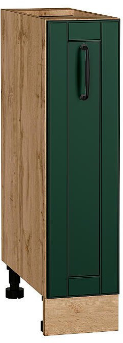 Кухонный гарнитур Дублин-01, МДФ, 190 см, Вотан/Особый Белый/Особый зеленый (Гранит белый)
