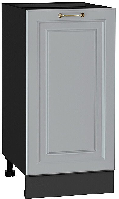 Кухонный гарнитур Ницца-02, МДФ/Стекло, 330 см, Графит (Гранит белый)