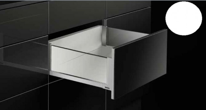 Выдвижной ящик со стеклянными стенками Titus Tekform slimline DW145 500 мм, стекло, белый арт. 655-7W50-152-00, 655-7W50-152-00