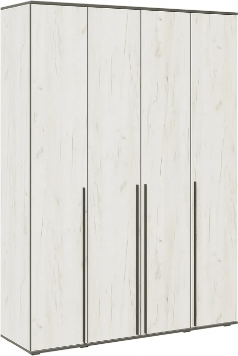 Норд Шкаф 4-х створчатый 1600 + Норд Антресоль к шкафу 1600 графит