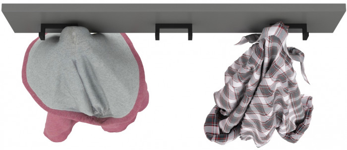 Октава 15.14.02 Вешалка, серый графит