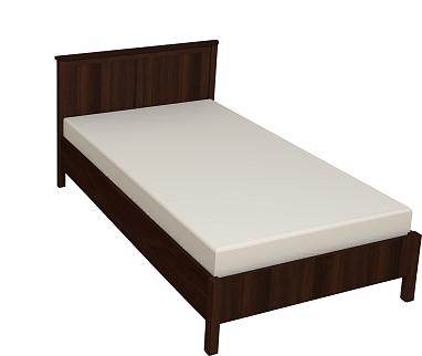 Кровать с ортопедическим основанием (дерево) Sherlock 44 120х200, орех