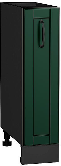 Кухонный гарнитур Дублин-01, МДФ, 190 см, Графит/Особый Белый/Особый зеленый (Черный детройт)