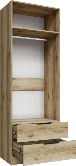 Шкаф Мадрид (0,8) с 2 ящ. без зеркала, Дуб делано