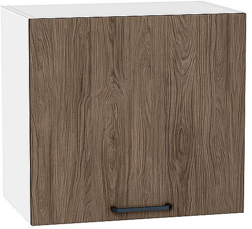 Кухонный гарнитур угловой Флэт-04, МДФ, 100×250 см, Белый/Коричневый дуб/Натуральный дуб (Антарес)