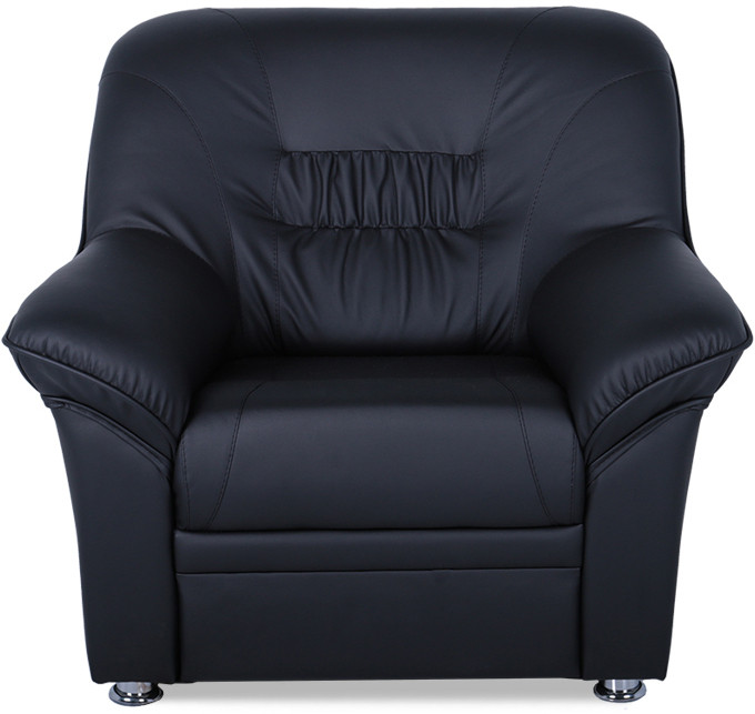 Диван кожаный бежевый, прямой 2-х местный, для дома, офиса, гостиной, кабинета Карелия