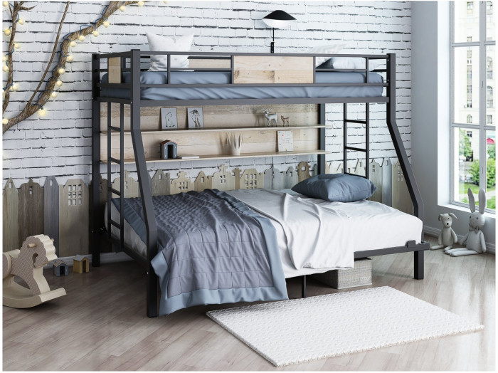 Двухъярусная кровать Гранада 140 П (Слоновая кость)