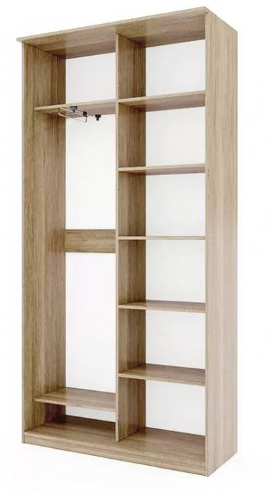 Шкаф купе Модерн 1190х450 2-х дверный 2-х секционный фотопечать №2 ясень